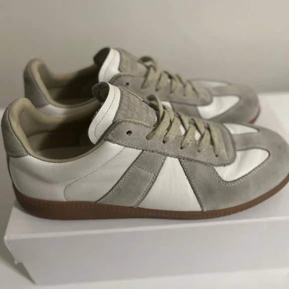 Maison Martin Margiela Gray and White Sneakers - Picture 2 of 3